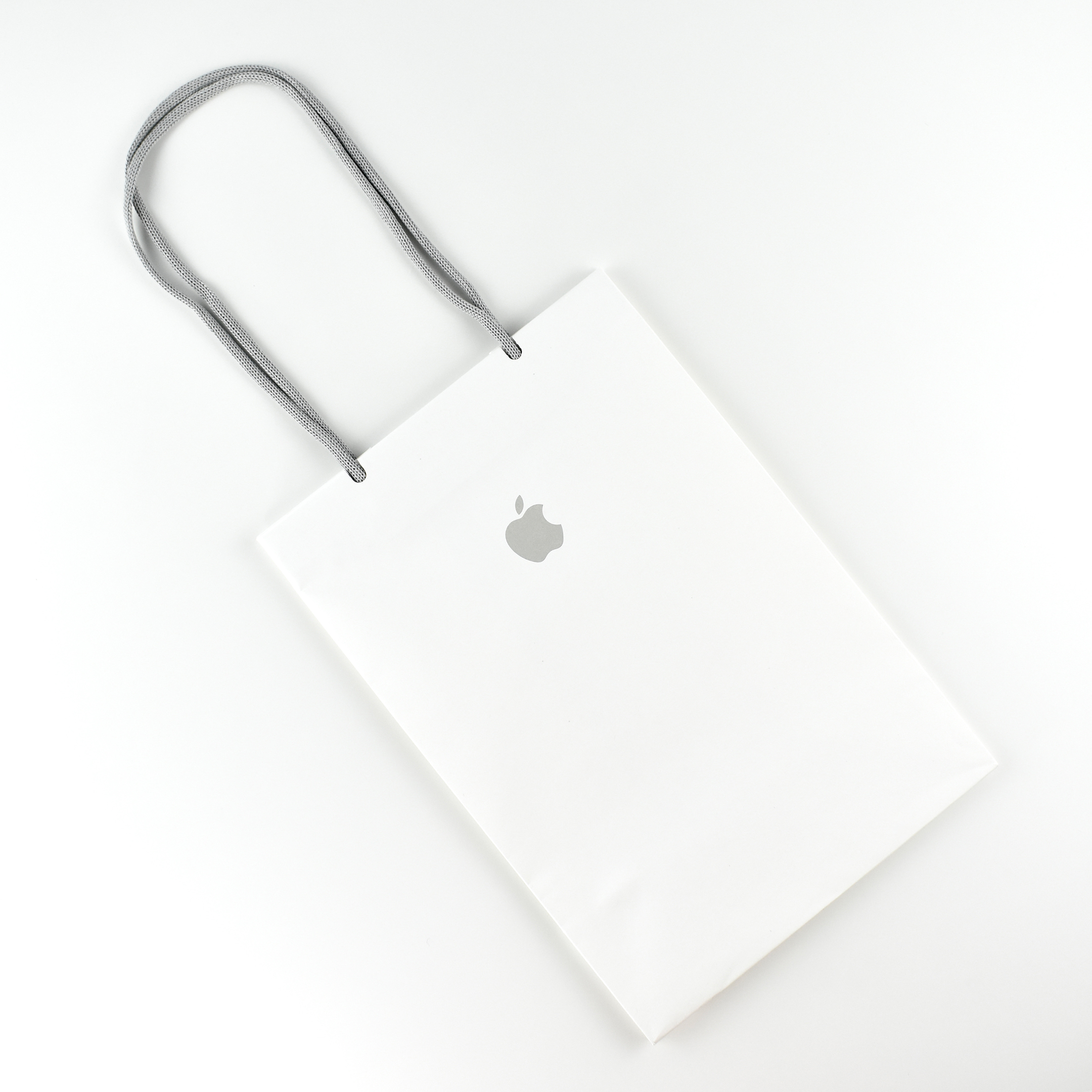 Shopping Bag White Paper Gray Logo iPhone 2017 Mattjfuller
