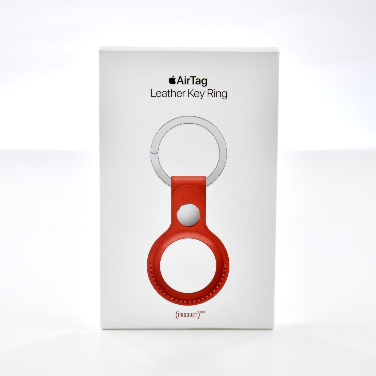 AirTag Leather Key Ring ((PRODUCT)RED, 2021)